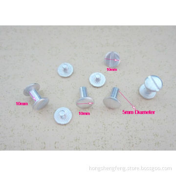 Customized Aluminum Chicago Post and Screws